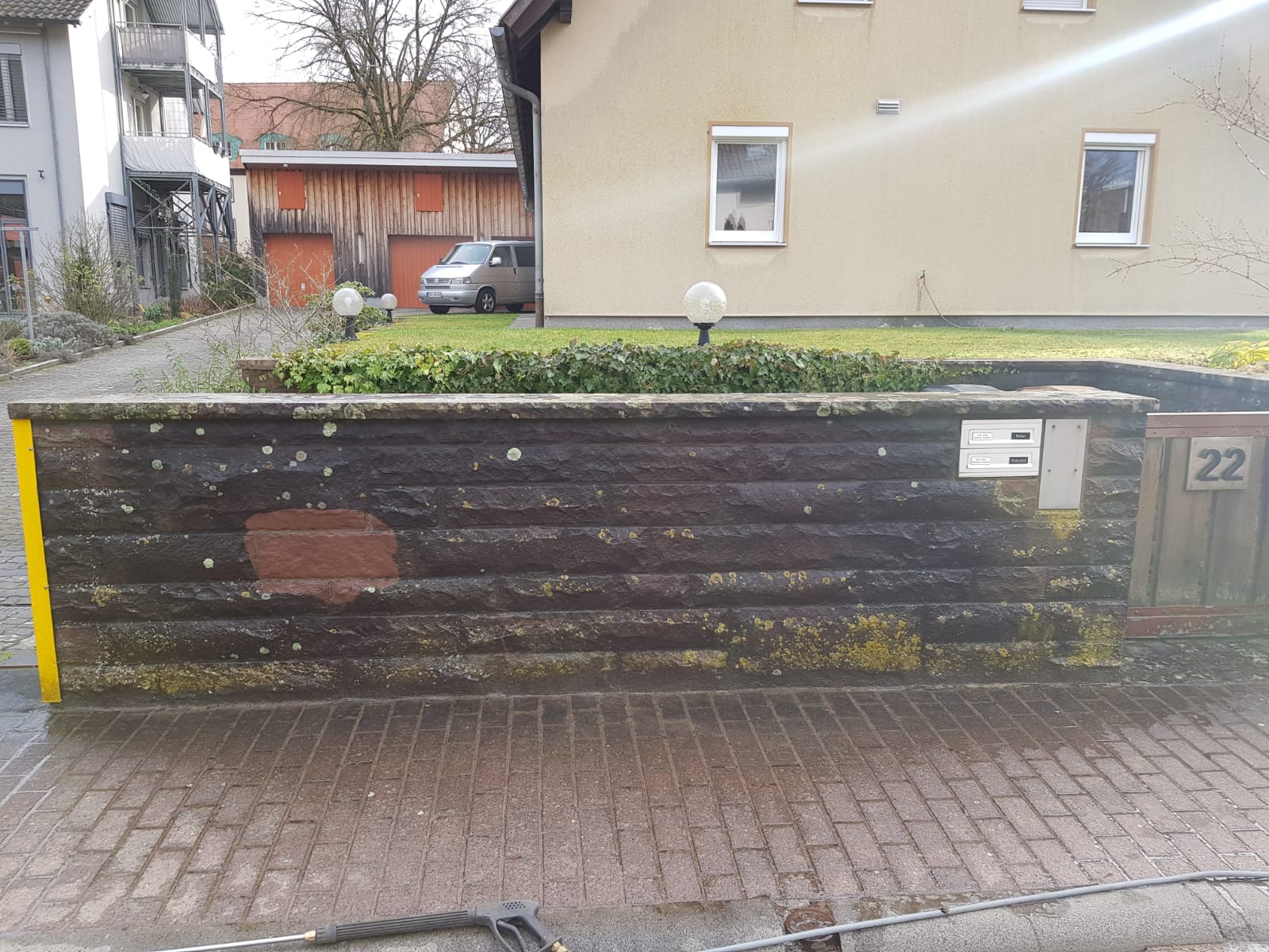 Mauerreinigung zum Bautenschutz